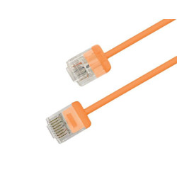 Патч-корд кат.6 (100проц. Fluke Component Tested) U/UTP 32AWG LSZH PC-LPU-UTP-RJ45-RJ45-C6-3M-LSZH-OR 3м оранж. Hyperline 490734