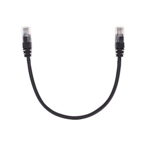 Патч-корд U/UTP CAT 5e RJ45-RJ45 26AWG LSZH черн. 0.3м Rexant 02-0102-03