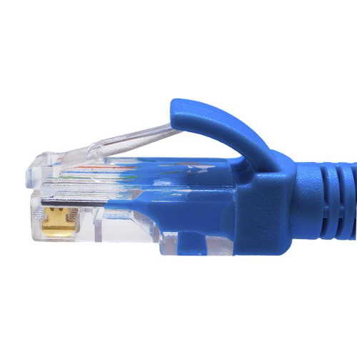 Патч-корд UTP 5e 4х2 26AWG (7х0.16мм) Cu LSZH 5м син. SUPRLAN 10-0150