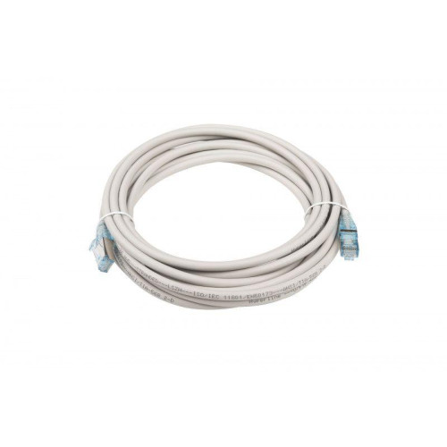 Патч-корд PC-LPM-STP-RJ45-RJ45-C6-5M-LSZH-GY F/UTP экран. кат.6 LSZH 5м сер. Hyperline 42377