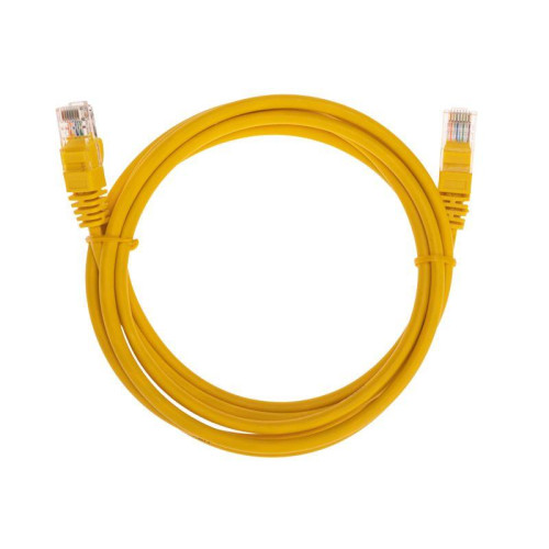 Патч-корд U/UTP CAT 5e RJ45-RJ45 26AWG LSZH желт. 2м Rexant 02-0105-2