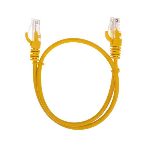 Патч-корд U/UTP CAT 5e RJ45-RJ45 26AWG LSZH желт. 0.5м Rexant 02-0105-05