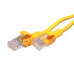 Патч-корд UTP 5e 4х2 26AWG (7х0.16мм) Cu LSZH 2м желт. SUPRLAN 10-0163