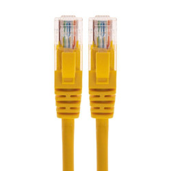 Патч-корд U/UTP CAT 5e RJ45-RJ45 26AWG LSZH желт. 5м Rexant 02-0105-5