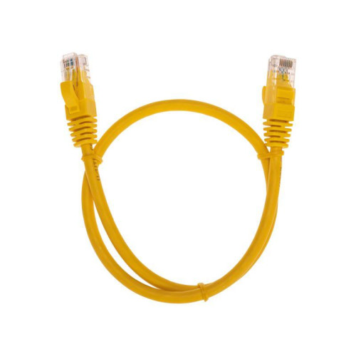 Патч-корд U/UTP CAT 6 RJ45-RJ45 26AWG LSZH желт. 0.5м Rexant 02-0295-05