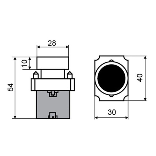 Кнопка XB2 желт. NO Rexant 36-5521