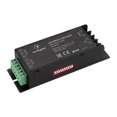 Декодер ARL-7022-DMX 12-24В 1х25А DMX512 IP20 метал. Arlight 027152