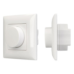 Панель роторная SMART-P14-DIM-IN White 230В 3А 0-10В Rotary 2.4G IP20 пластик. Arlight 025037