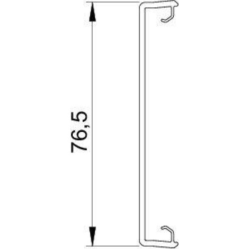 Крышка для короба L2000 ПВХ (дл.2м) GK-OTGRW OBO 6278680