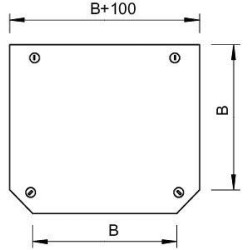 Крышка для угла T-образ. осн. 100 DFT 100 FS OBO 7128215