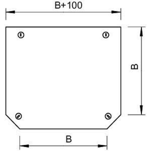 Крышка для угла T-образ. осн. 100 DFT 100 FS OBO 7128215