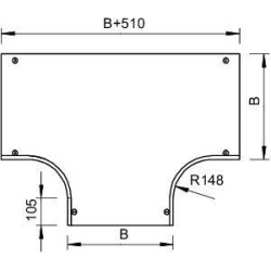 Крышка для угла T-образ. осн. 400 DFT 400 DD OBO 7129386