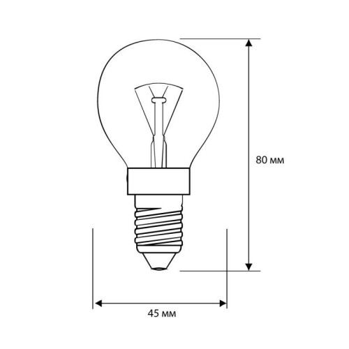 Лампа накаливания MIC D CL 60Вт E14 Camelion 8972