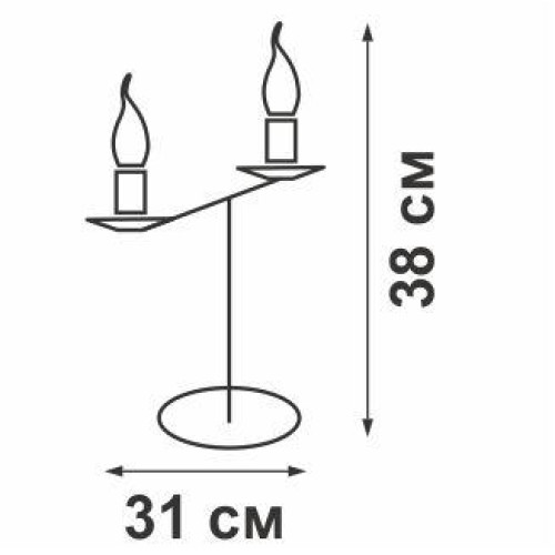 Светильник настольный 2xE14 макс. 40Вт Vitaluce V1039/2L