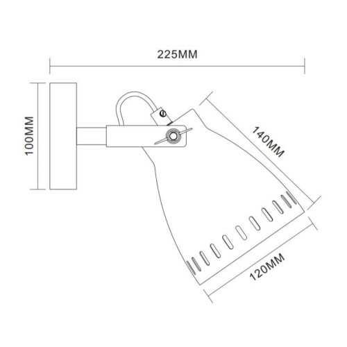 Светильник WML-428-1 С08 настен. New York 1х E27 40Вт 230В сер. Camelion 13058