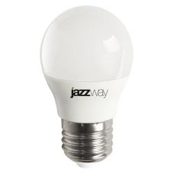 Лампа светодиодная PLED-LX 8Вт G45 шар 3000К тепл. бел. E27 Pro JazzWay 5028654