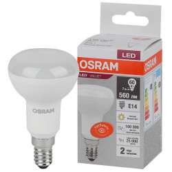 Лампа светодиодная LED Value LV R50 60 7SW/830 7Вт рефлектор матовая E14 230В 10х1 RU OSRAM 4058075581661