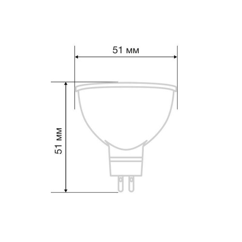 Лампа светодиодная Рефлектор 5.5Вт 2700К GU5.3 467лм Rexant 604-5200