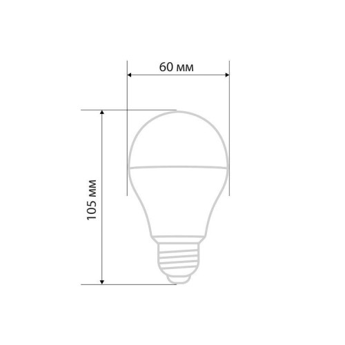 Лампа светодиодная A60 11.5Вт Груша 2700К тепл. бел. E27 1093лм Rexant 604-003