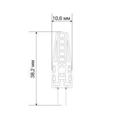 Лампа светодиодная JC-SILICON 2Вт капсула 2700К тепл. бел. G4 12В (силикон) Rexant 604-5006