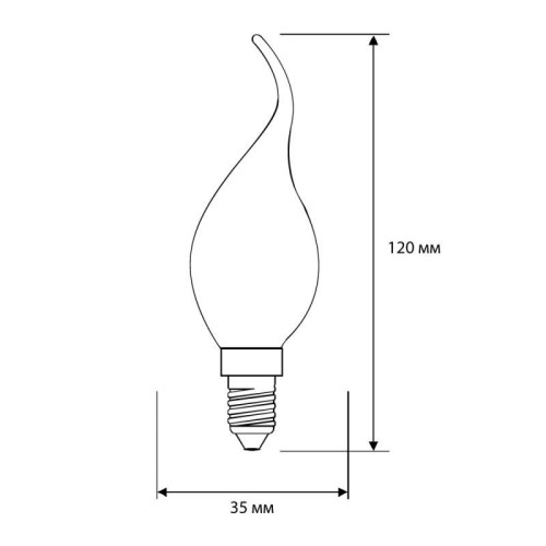 Лампа светодиодная филаментная LED7-CW35-FL/830/E14 7Вт 220В Camelion 13454