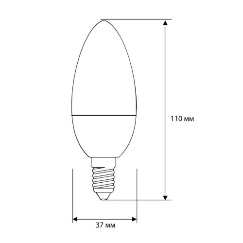 Лампа светодиодная LED10-C35/845/E14 10Вт 220В Camelion 13561