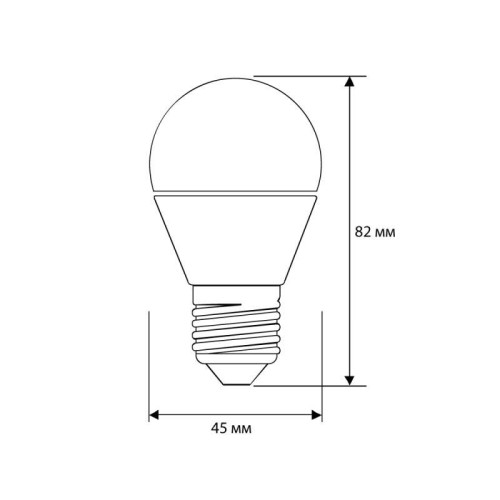 Лампа светодиодная LED7-G45/830/E27 7Вт шар матовая 3000К тепл. бел. E27 580лм 170-265В Camelion 12070