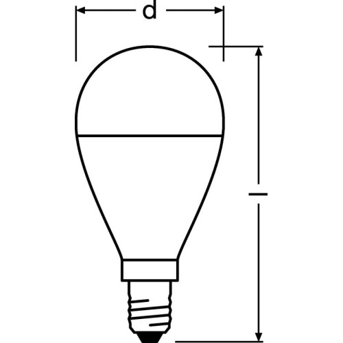 Лампа светодиодная LED Value LVCLP75 10SW/840 10Вт шар матовая E14 230В 10х1 RU OSRAM 4058075579743