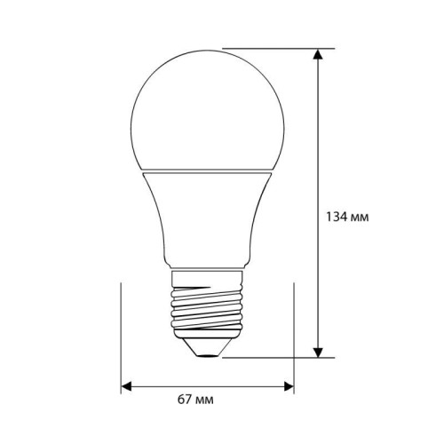 Лампа светодиодная LED25-A65/865/E27 25Вт 220В Camelion 13573