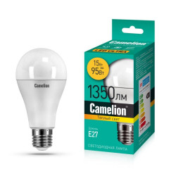 Лампа светодиодная LEDRB/15-A65/830/E27 15Вт 220В LED-M A60 3000К Е27 Camelion 15071