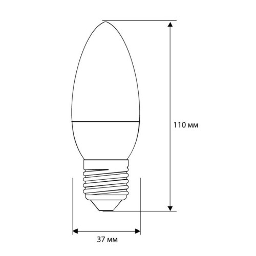 Лампа светодиодная LED12-C35/865/E27 12Вт 220В Camelion 13692