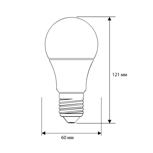 Лампа светодиодная LED17-A65/830/E27 17Вт грушевидная 3000К тепл. бел. E27 1470лм 170-265В Camelion 12308