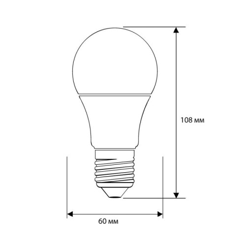 Лампа светодиодная LED9-A60/845/E27 9Вт грушевидная матовая 4500К бел. E27 750лм 170-265В Camelion 12044