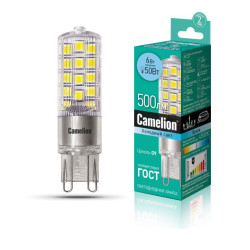 Лампа светодиодная LED6-G9-NF/845/G9 6Вт 220В Camelion 13707