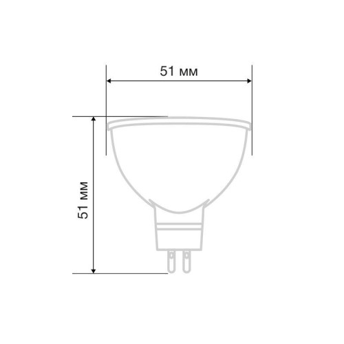Лампа светодиодная Рефлектор-спот 9.5Вт 2700К тепл. бел. GU5.3 760лм Rexant 604-051