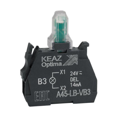 Блок световой OptiSignal D22 A45-LB-VB3 зел. 24VACDC ZBVB3 КЭАЗ 332206