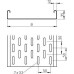 Лоток листовой перфорированный 100х35 L3000 сталь 1мм MKS 310 FS OBO 6053548