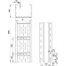 Лоток листовой перфорированный 300х160 L6000 сталь 2мм WKSG 163 FT для больших расстояний OBO 6098554