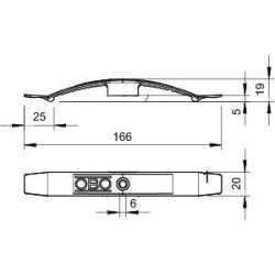 Зажим кабельный 2х5 NYM3х1.5 2034 SP OBO 2204991