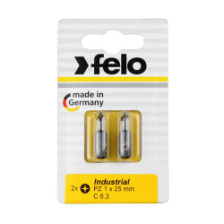 Бита крестовая PZ 1/PZ 2/PZ 3х25 (блист.3шт) FELO 02193216