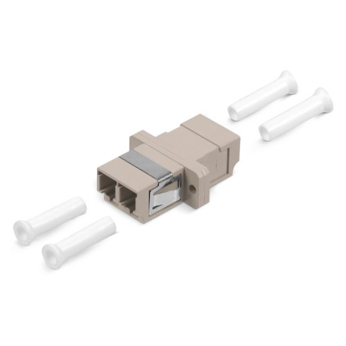 Соединитель проходной DLC-DLC-MM LC-LC duplex MM (SC Adapter Simplex dimension) пластик. Cabeus 7133c