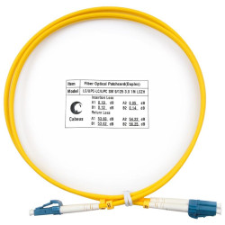 Шнур оптический FOP(d)-9-LC-LC-1m duplex LC-LC 9/125см 1м LSZH Cabeus 7343c