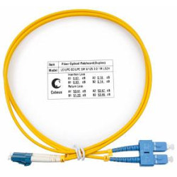 Шнур оптический FOP(d)-9-LC-SC-1m duplex LC-SC 9/125 sm 1м LSZH Cabeus 7352c