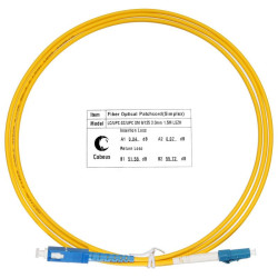 Шнур оптический FOP(s)-9-LC-SC-1.5m simplex LC-SC 9/125 sm 1.5м LSZH Cabeus 7520c