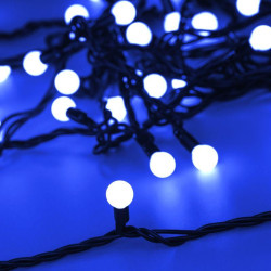 Гирлянда светодиодная ARD-BALL-CLASSIC-D13-10000-BLACK-100LED BLUE (230В 7Вт) (IP65) Ardecoled 025570