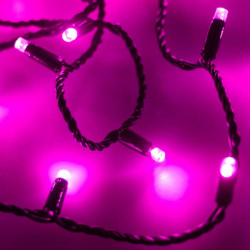 Гирлянда светодиодная ARD-STRING-CLASSIC-10000-BLACK-100LED-STD PINK230В 7Вт IP65 Ardecoled 025806