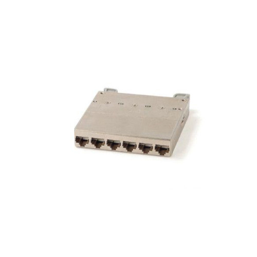 Кассета PPTR-CSS-1-6хRJ45-C6-SH-STL (для медн. претерм. решений) 6 экран. портов RJ45 кат. 6 Hyperline 235661