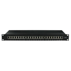 Патч-панель 19дюйм 1U CAT6 24 порта RJ45 экранир. DKC RN6PPF241