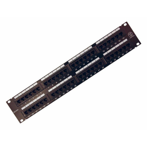 Патч-панель 19дюйм 2U 48 портов RJ-45 CAT 5e Rexant 04-0022