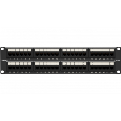 Патч-панель 19дюйм 2UCAT5E 48 портов RJ45 неэкранированная DKC RN5PPU242